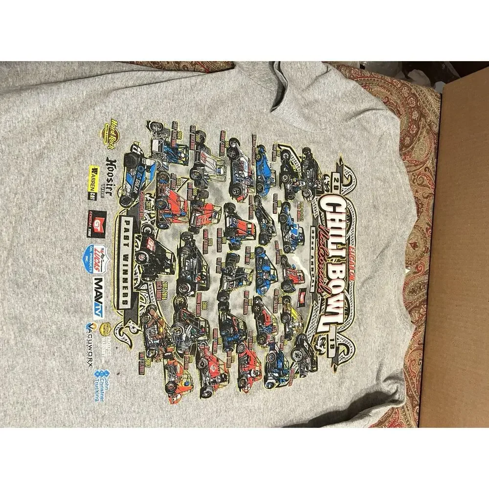 Lucas Oil 32nd Chili Bowl Nations Sprint Car Short Sleeve T-Shirt Adult XL